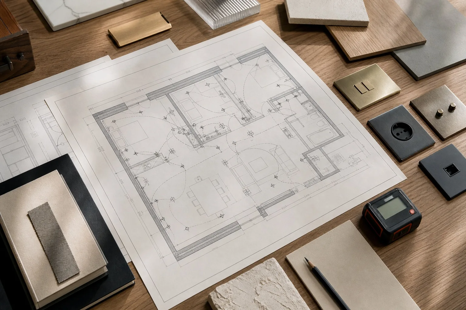 Plan électrique et appareillages pour la rénovation haut de gamme d’un appartement à Paris Plan électrique et appareillages pour la rénovation haut de gamme d’un appartement à Paris