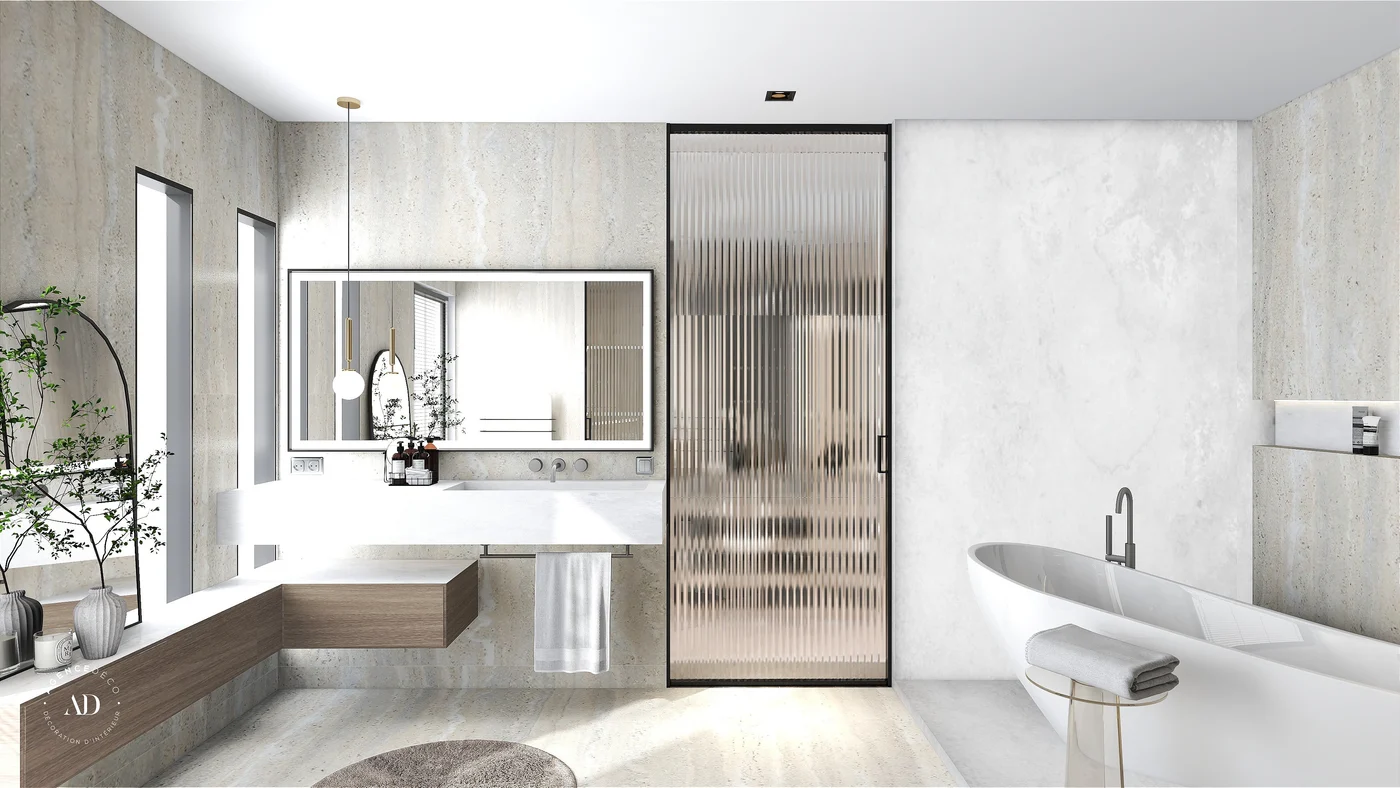 Salle de bain 14m2 — Saint-Cloud