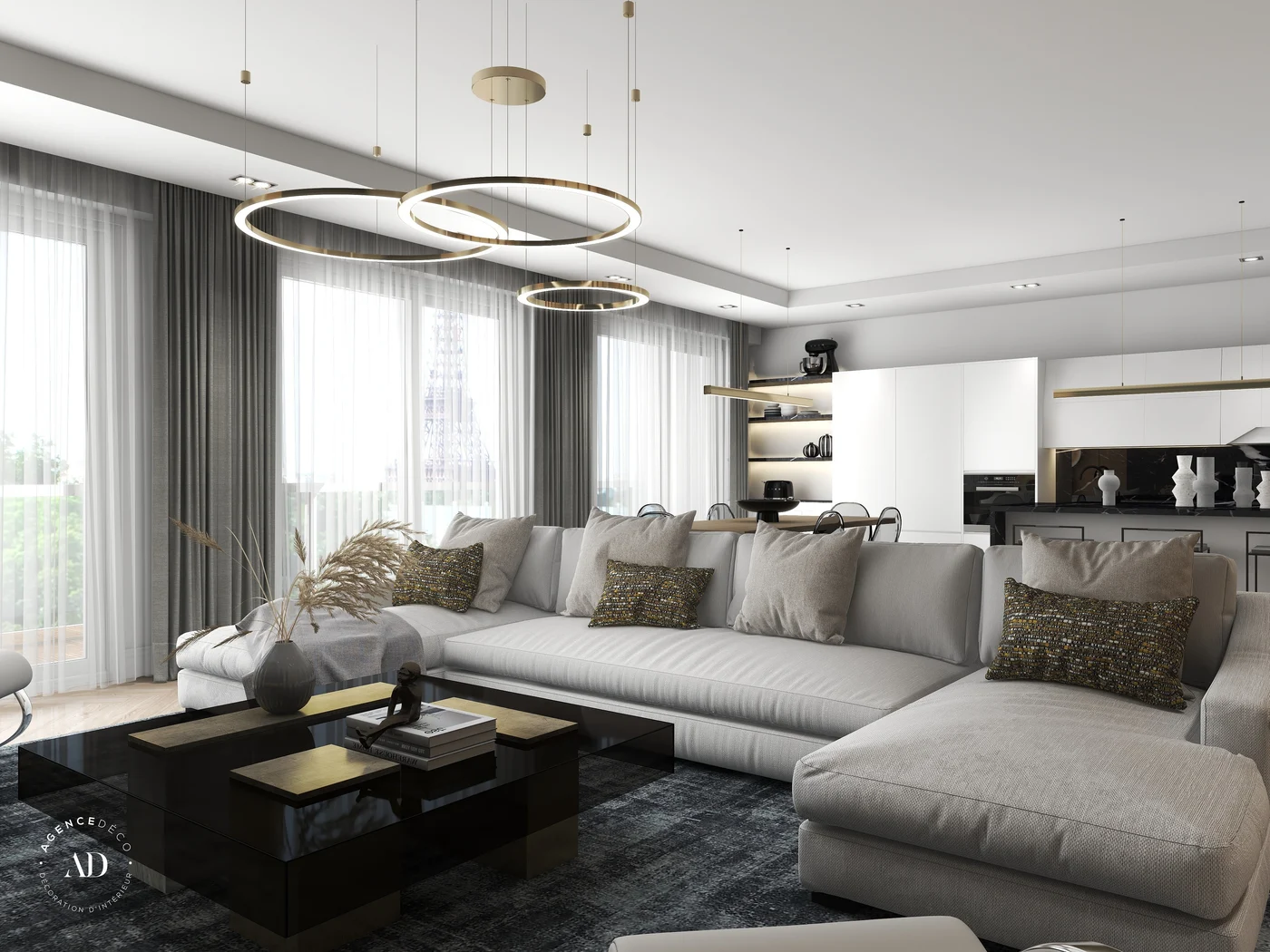 Salon 71m2 — Paris, 16e