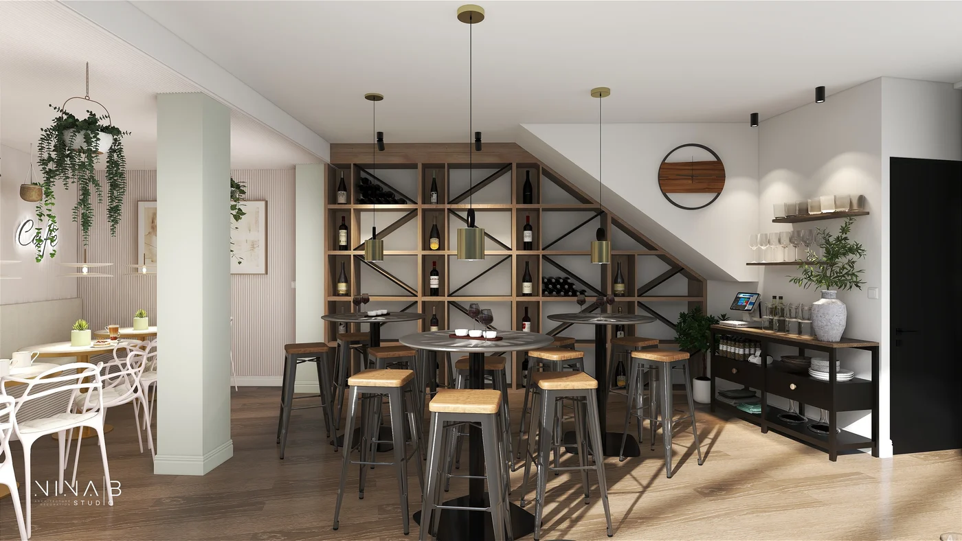 Restaurant chaleureux conçu par Nina B Studio
