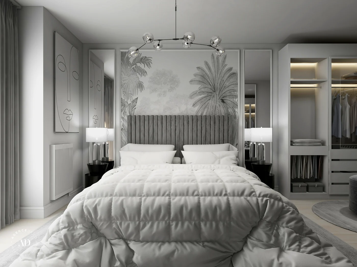 Entrée / Chambre 23m2 — Paris, 7e