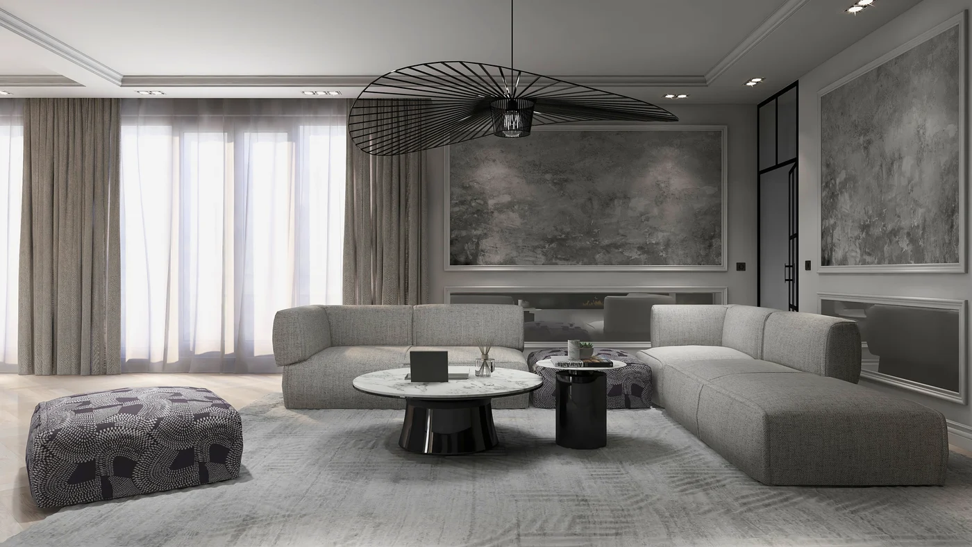 Salon 70m2 — Paris, 16e