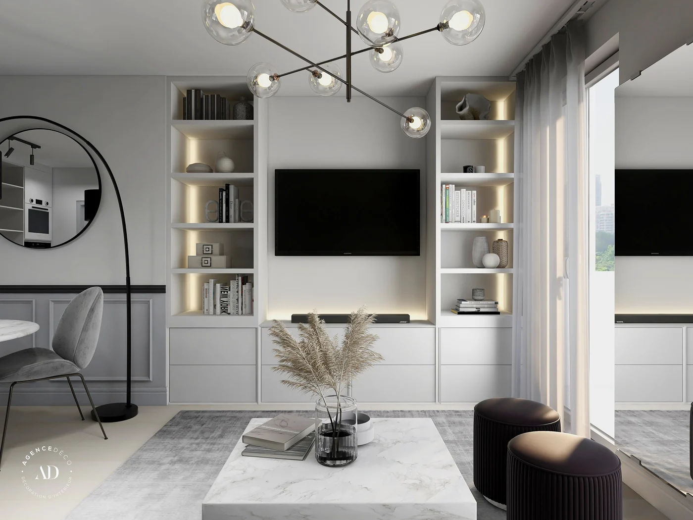 Salon 24m2 — Paris, 7e